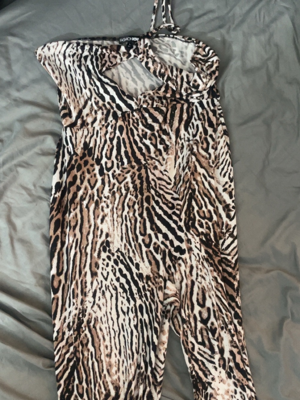 Fashion nova Animal Print Jumpsuit